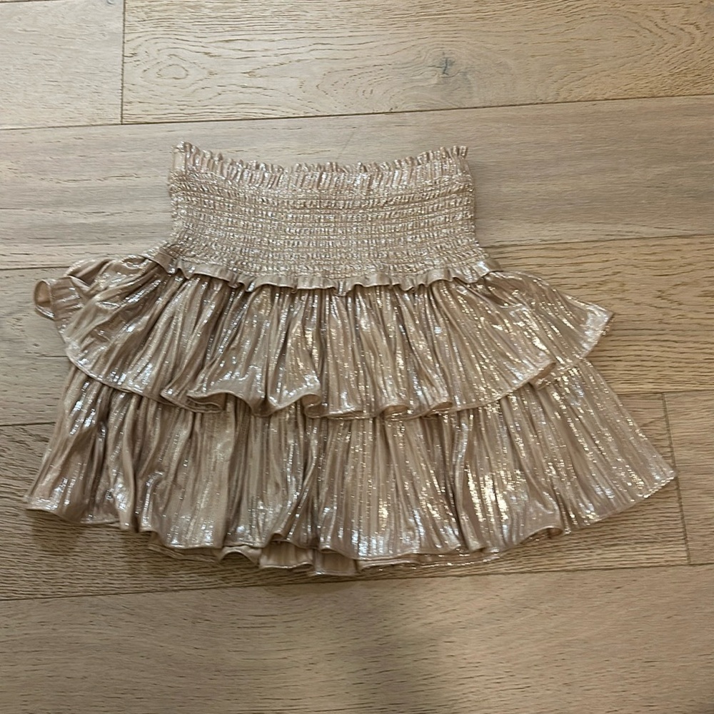 Glittery mini skirt